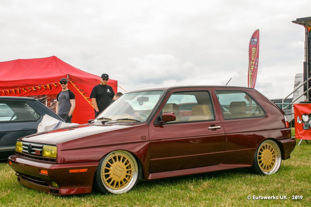 Golf Rallye with Gold Sebring spilt rims