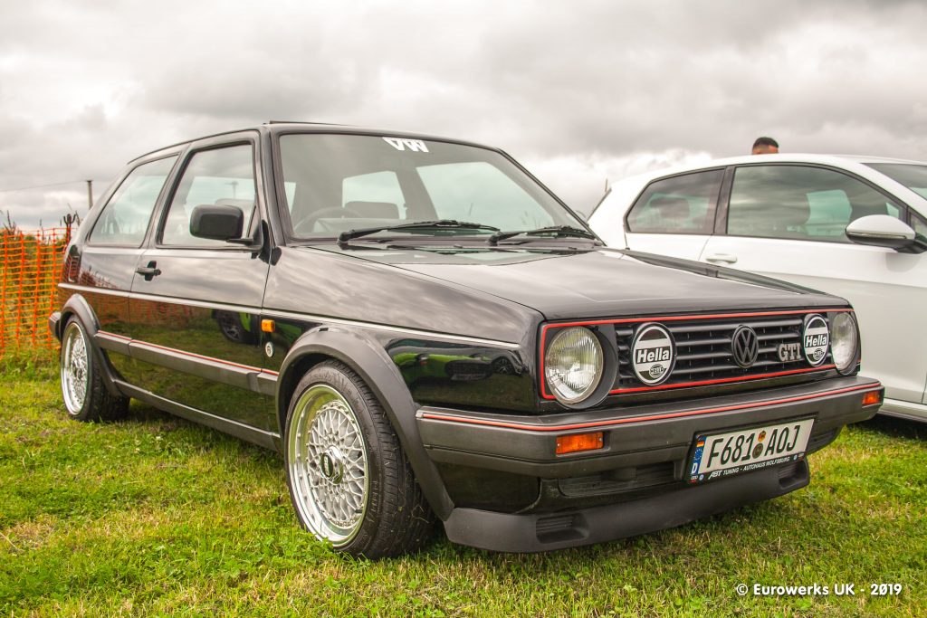 Black MK2 Golf from Julys 2019 Cars and Coffee meet