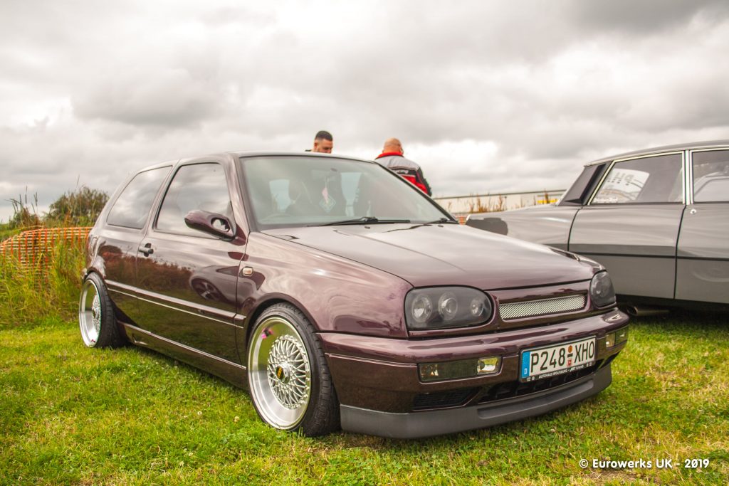 A MK3 Golf from July 2019 Cars and Coffee meet