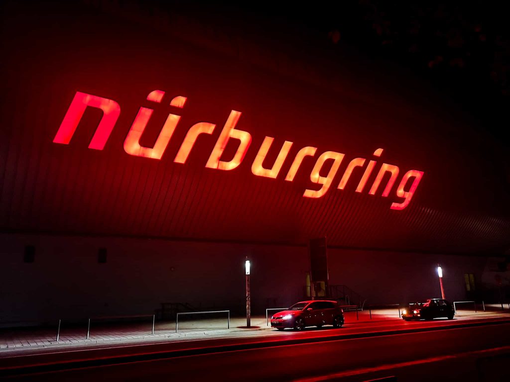 Nürburgring sign and golfs