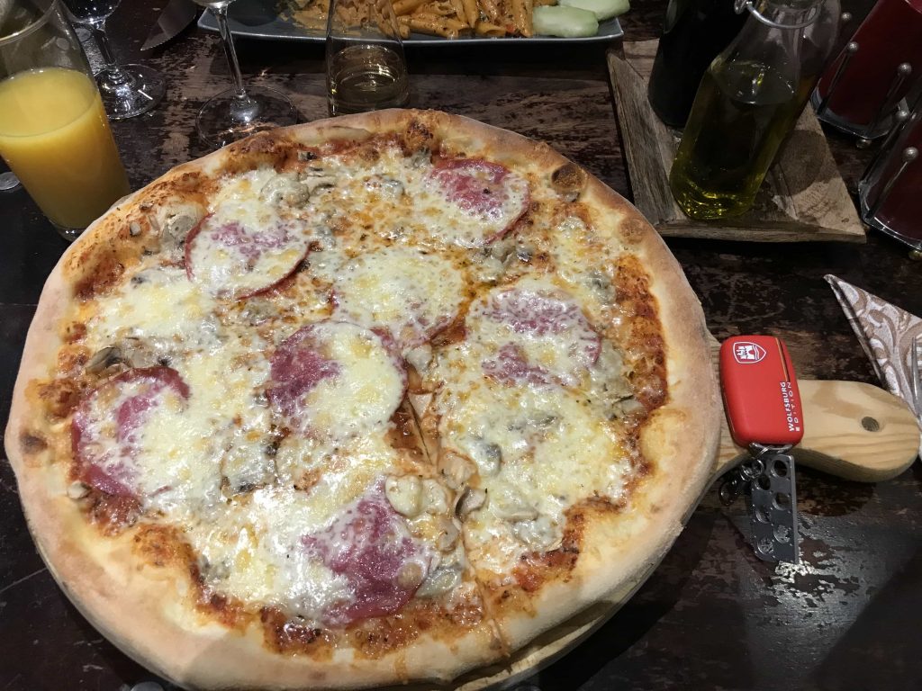 Pizza from Pinocchios Pizzeria Nurburgring