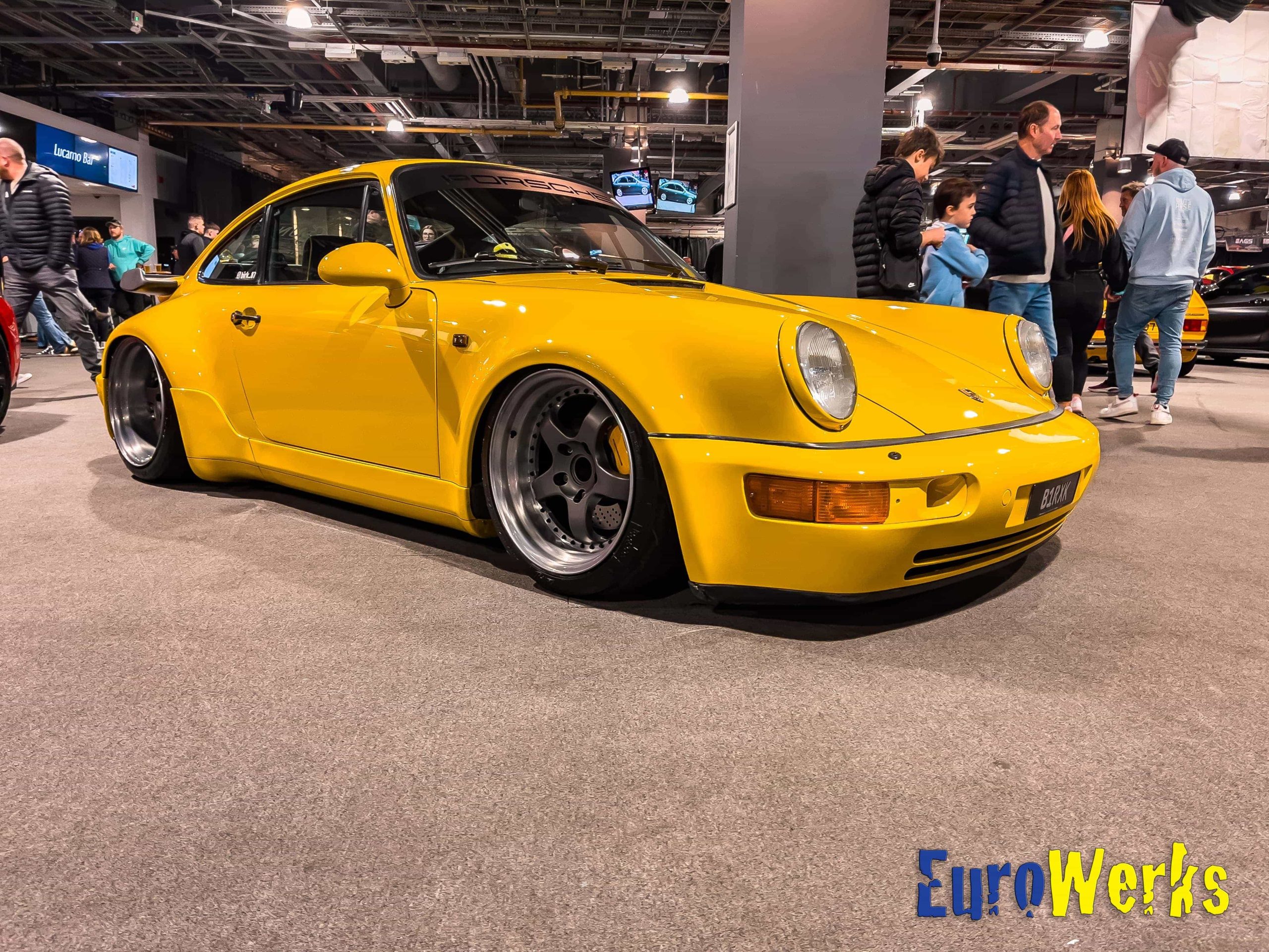 Yellow Porsche 946 at Elsecar at the Races.
